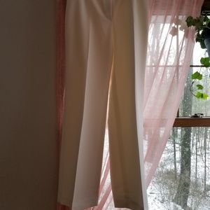 Cream fancy dress pants, lined